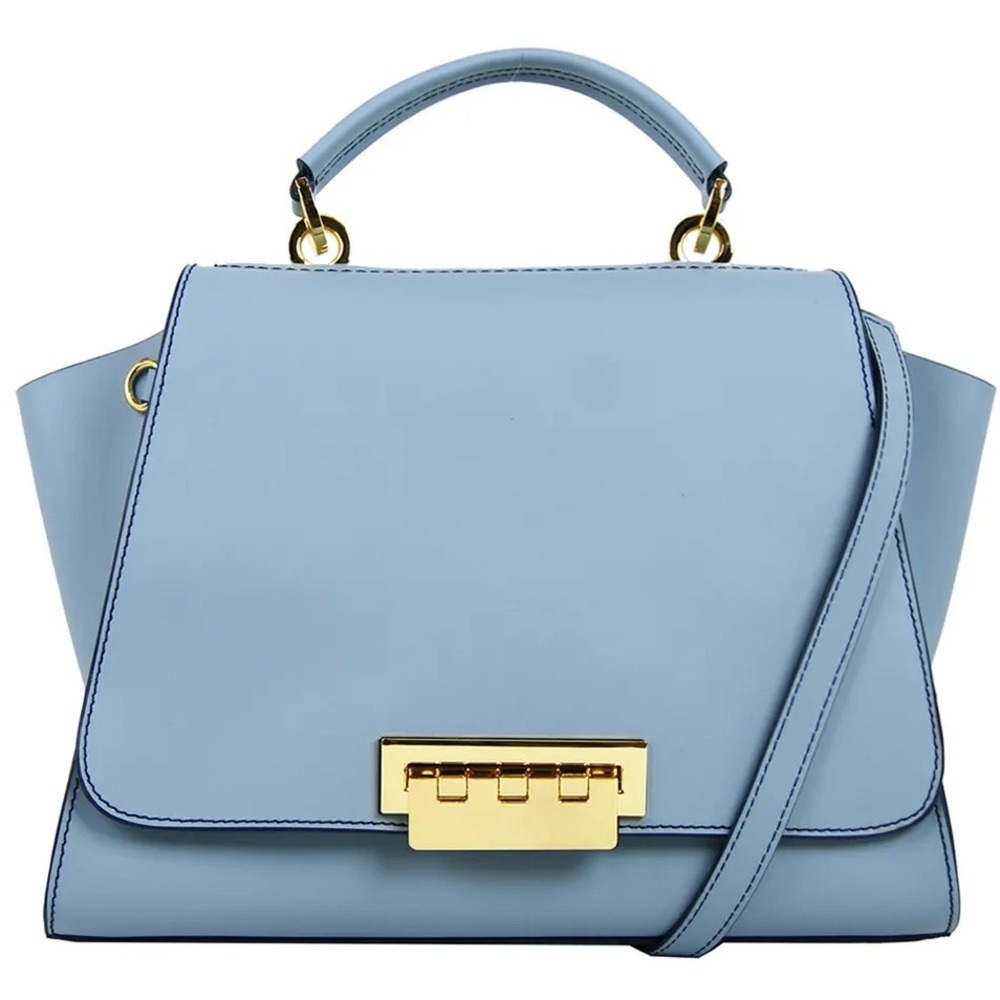ZAC Zac Posen Blue Eartha Handbag Satchel